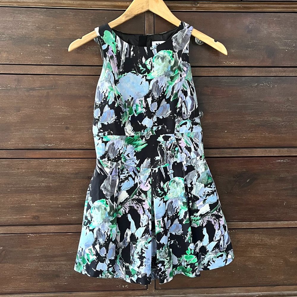 MILLY MINIS | TAFFETA FLORAL DRESS